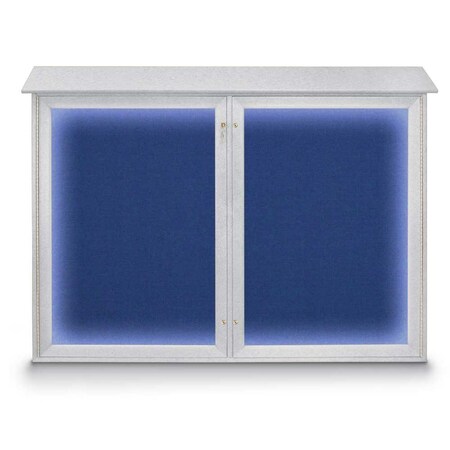 United Visual Products Open Faced Traditional Corkboard, 72x48" UV646A-BRONZE-BLACK